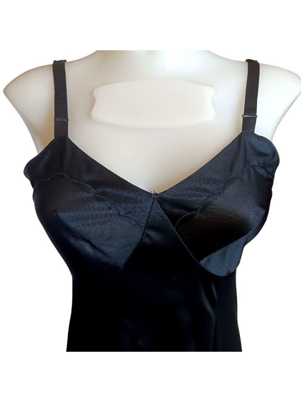 True Vintage Slip Dress Charmode 1960's 11 Petite Junior Satin Spaghetti Strap